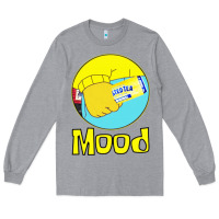 Heather Grey twisted tea mood Long Sleeve Tee - linhVisuals