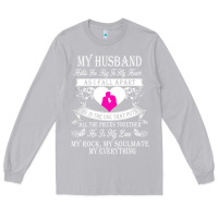 Moon Dust my husband holds the key to my heart Long Sleeve Tee - linhVisuals