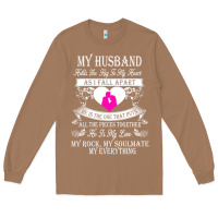 Toasted Coconut my husband holds the key to my heart Long Sleeve Tee - linhVisuals