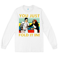 White you just fold it in vintage retro Long Sleeve Tee - linhVisuals