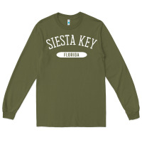 Army Green siesta key shirt classic style sarasota florida fl Long Sleeve Tee - linhVisuals