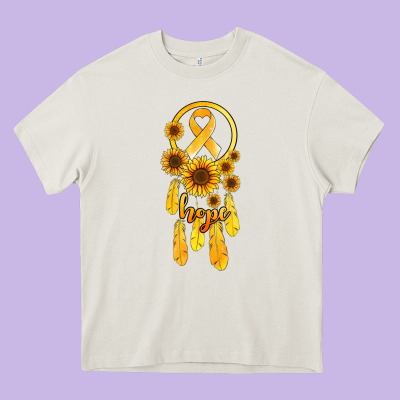 Childhood Cancer Awareness Dreamcatcher Heavy Core Tee Designed By Jasminsmagicworld