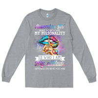 Heather Grey november girl make no mistake my personality funny Long Sleeve Tee - linhVisuals