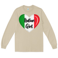 Mushroom italy flag for women italian girl Long Sleeve Tee - linhVisuals