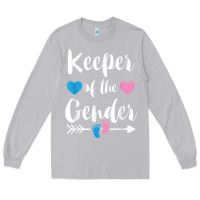 Moon Dust keeper of the gender reveal tee shirt girl or boy blue pink Long Sleeve Tee - linhVisuals