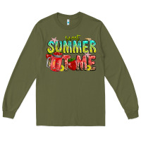 Army Green summer time Long Sleeve Tee - CowhideDigitalArt