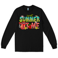 Black summer time Long Sleeve Tee - CowhideDigitalArt