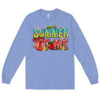 Colony Blue summer time Long Sleeve Tee - CowhideDigitalArt