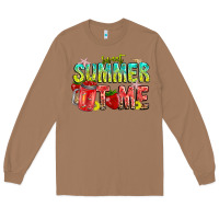 Toasted Coconut summer time Long Sleeve Tee - CowhideDigitalArt