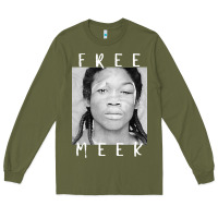 Army Green free meek mans Long Sleeve Tee - linhVisuals