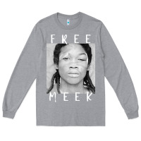 Heather Grey free meek mans Long Sleeve Tee - linhVisuals