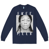 Navy free meek mans Long Sleeve Tee - linhVisuals
