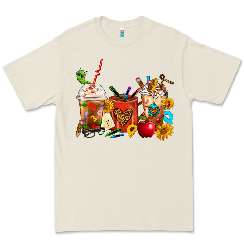 Teacher Coffee Cups Premium Tee by FaDigitalArtStudio | Teevron