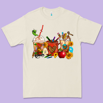 Teacher Coffee Cups Premium Tee Designed By Fadigitalartstudio