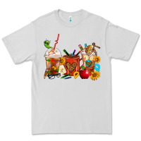 Dove Grey Teacher Coffee Cups Premium Tee - FaDigitalArtStudio