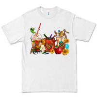 White Teacher Coffee Cups Premium Tee - FaDigitalArtStudio