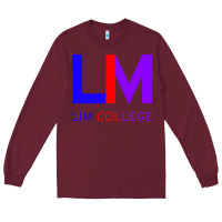 Burgundy lim college Long Sleeve Tee - linhVisuals