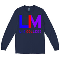 Navy lim college Long Sleeve Tee - linhVisuals