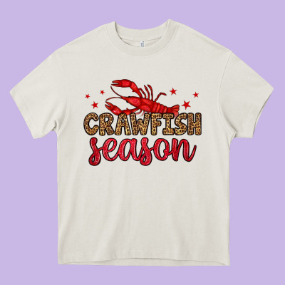 Crawfish Season Heavy Core Tee Designed By Oliviacreatesart