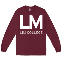 Burgundy lim college Long Sleeve Tee - linhVisuals