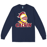 Navy calvin knights cu Long Sleeve Tee - linhVisuals