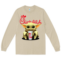 Mushroom baby yoda hold Long Sleeve Tee - linhVisuals