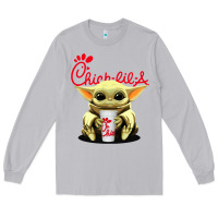 Moon Dust baby yoda hold Long Sleeve Tee - linhVisuals