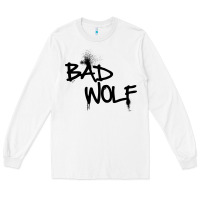 White bad wolf racerback Long Sleeve Tee - linhVisuals