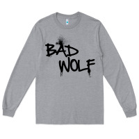 Heather Grey bad wolf racerback Long Sleeve Tee - linhVisuals