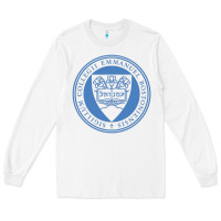 White Emmanuel College Long Sleeve Tee - linhVisuals