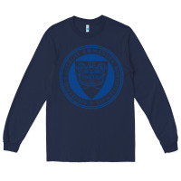 Navy Emmanuel College Long Sleeve Tee - linhVisuals