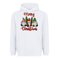 White Merry Christmas Gnomes Heavyweight Hoodie - RanaPortraitStore
