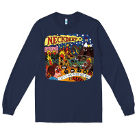 Navy NECK DEEP - Life's Not Out To Get You Long Sleeve Tee - linhVisuals