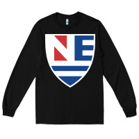 Black new england college shield vectorized Long Sleeve Tee - linhVisuals