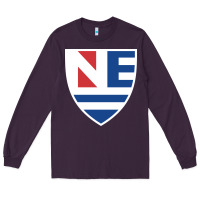Plum new england college shield vectorized Long Sleeve Tee - linhVisuals