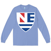 Colony Blue new england college shield vectorized Long Sleeve Tee - linhVisuals