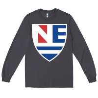 Smoke new england college shield vectorized Long Sleeve Tee - linhVisuals