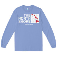Colony Blue hawaii islands north shore haleiwa vintage style t shirt Long Sleeve Tee - linhVisuals