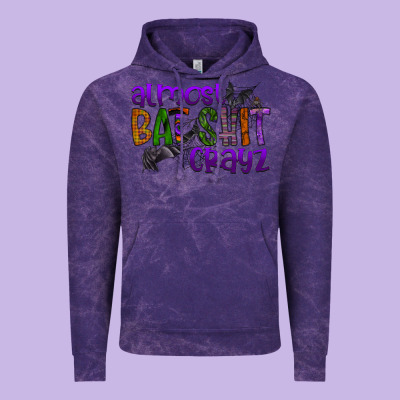 Almost Bat Shit Crayz Vintage Hoodie Designed By Sublimationcraftshop