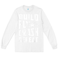 White drone tshirt shirts for multicopter boy men kids fpv pilot t shirt Long Sleeve Tee - linhVisuals