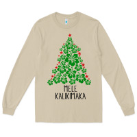 Mushroom hawaiian christmas tree mele kalikimaka hawaii tropical t shirt Long Sleeve Tee - linhVisuals