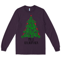 Plum hawaiian christmas tree mele kalikimaka hawaii tropical t shirt Long Sleeve Tee - linhVisuals