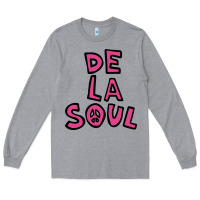 Heather Grey de la soul merchandise Long Sleeve Tee - linhVisuals