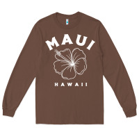Chestnut hawaii flower for women hibiscus maui hawaii t shirt Long Sleeve Tee - linhVisuals