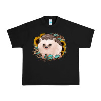 Black hedgehog with sunflowers and leopard Urban Heavy Tee - Jasminsmagicworld