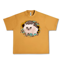 Peanut Butter hedgehog with sunflowers and leopard Urban Heavy Tee - Jasminsmagicworld