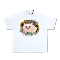 White hedgehog with sunflowers and leopard Urban Heavy Tee - Jasminsmagicworld