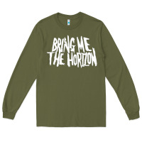 Army Green be happy Long Sleeve Tee - linhVisuals