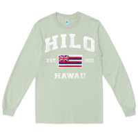 Matcha hilo hawaii hi vintage state athletic style t shirt Long Sleeve Tee - linhVisuals