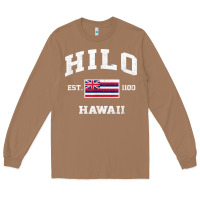 Toasted Coconut hilo hawaii hi vintage state athletic style t shirt Long Sleeve Tee - linhVisuals